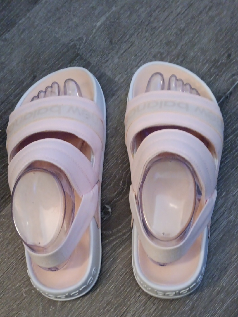 New Balance Peach Pink White Women's Sandals